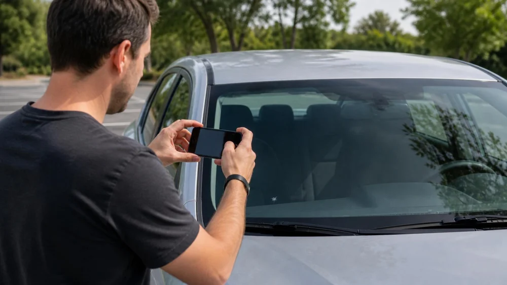 Windshield Chip in a Rental Car: Report Before Driving