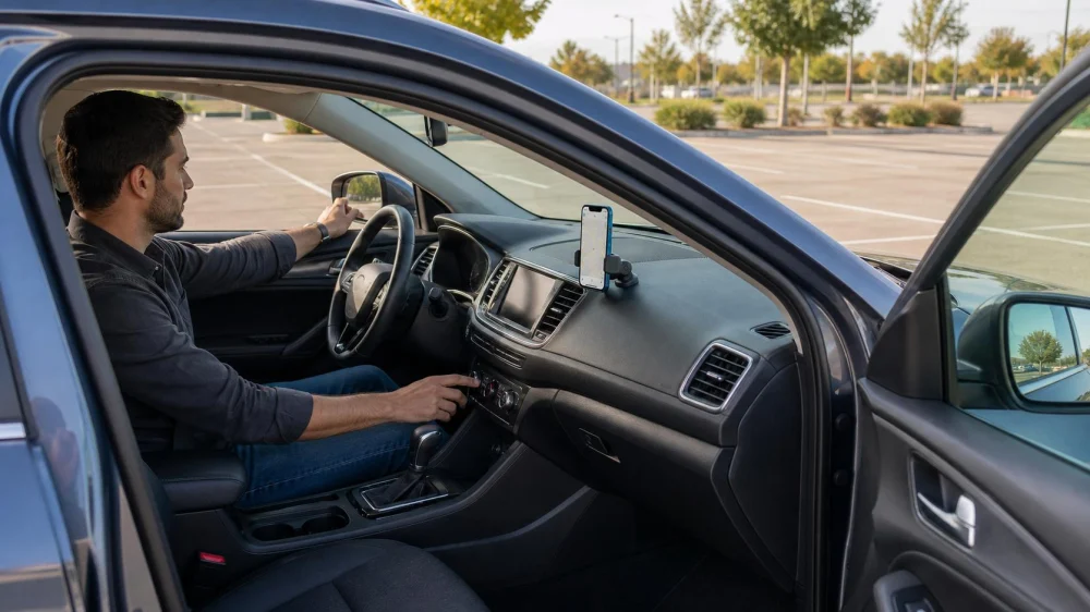 Rental Car Controls: Set Up Before Entering Traffic