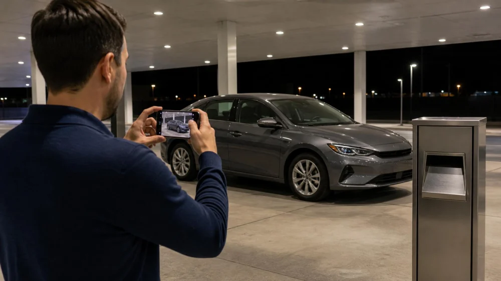 After-Hours Rental Car Return: Photos, Keys, and Receipt