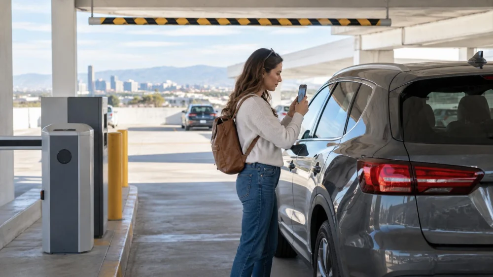 Rental Car Parking Garage: Height, Ticket, and Photos