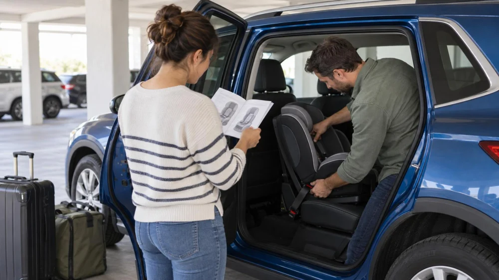 Rental Car Child Seat: Reserve, Inspect, and Install