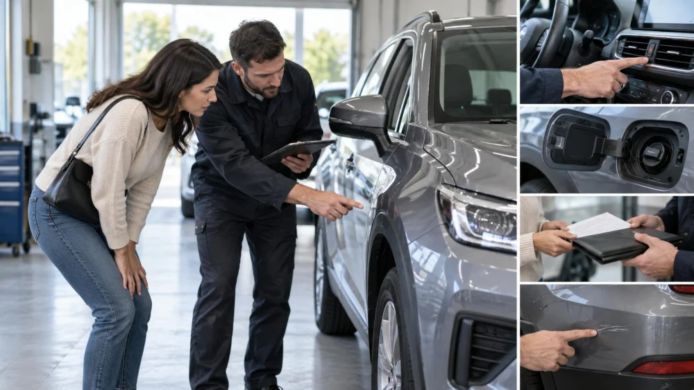 Rental Car Pickup Inspection: Photos, Controls, and Damage Notes