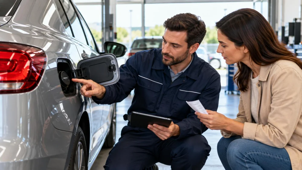 Rental Car Fuel Type Check: Label, Receipt, and Return