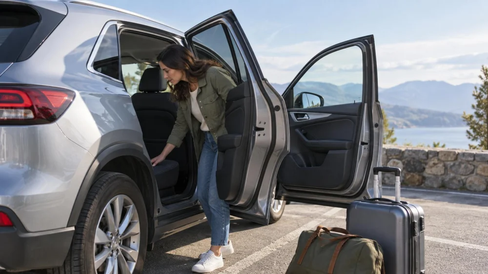 Rental Car Lost Property Record: Item, Time, and Contact
