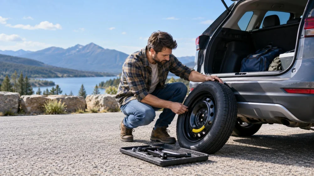 Rental Car Spare Tyre Check: Location, Tools, and Support